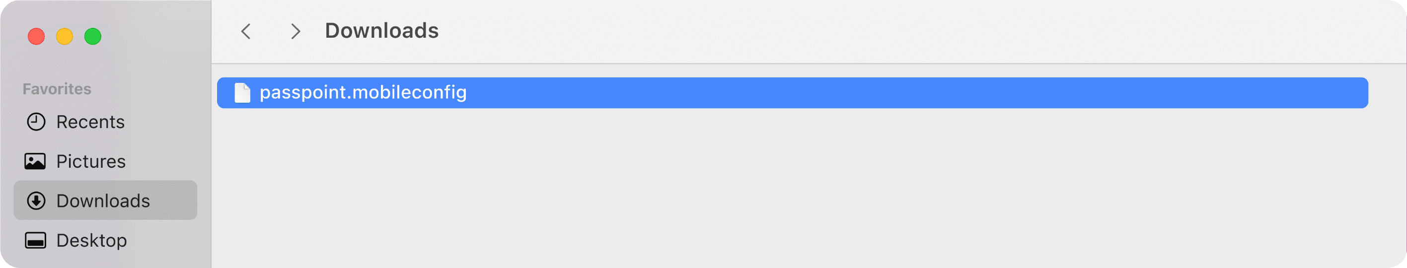 downloads folder